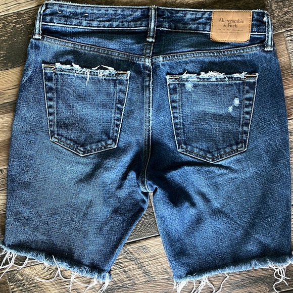 AF cutoff long denim shorts - Picture 3 of 5